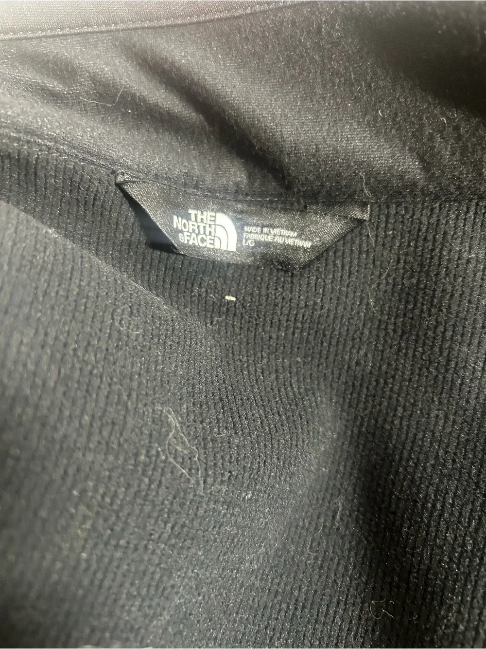 Black Full-Zip Softshell Jacket north face